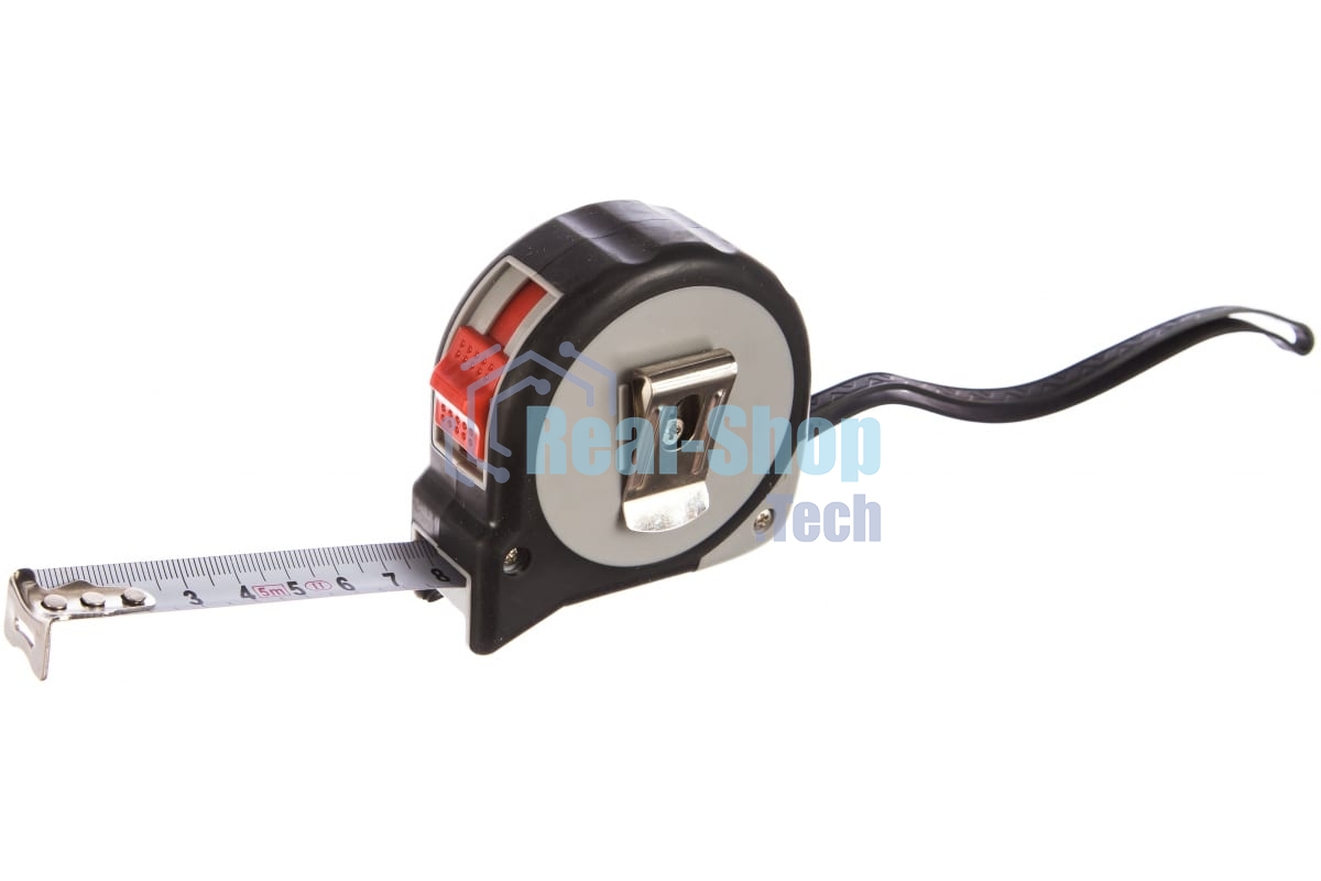 Рулетка Matrix continuous fixation 5мх19мм обрезиненный корпус плавная фиксация