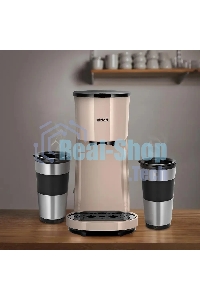 Кофеварка капельная Kitfort КТ-7303 бежевый/черный, исп. кофе - молотый, 0.84 л, 800 Вт.