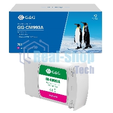 Картридж струйный G&G GG-CM993A 761 пурпурный (400 мл) для HP Designjet T7100/T7200 Картридж струйный G&G GG-CM993A 761 пурпурный (400 мл) для HP Designjet T7100/T7200