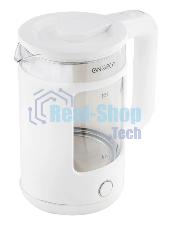 Чайник электрический Energy E-256 1500Вт, 1,5л стекло, белый