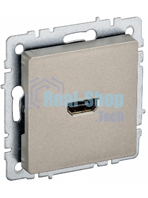 Розетка HDMI IEK BRITE РHDMI-0-БрШ шампань