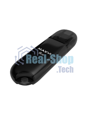 Флешка USB Maxvi P1 (FD8GBUSB20C10P1 black), 8Gb, USB 2.0, R/W 12/5, черный