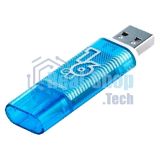 Флешка USB Smartbuy Glossy series Blue (SB16 GbGS-B), 16Gb, USB 2.0, R/W 25/15, синий