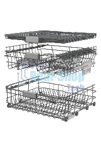 Посудомоечная машина Hisense HV693C60AD нержавеющая сталь/белый