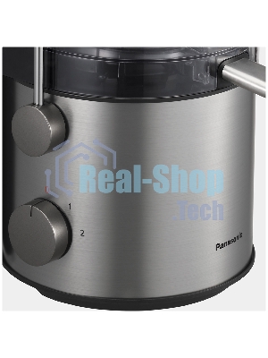 Соковыжималка Panasonic MJ-CB600STQ серебристый, центробежная, 1000 Вт, 1500 мл, механическое