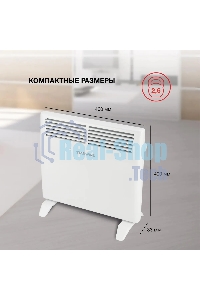 Конвектор Starwind SHV1010 белый, 1000 Вт, 15 м2, термостат