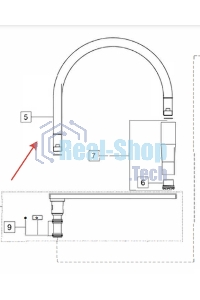 Гибкий шланг излива (гусак) Franke Centinox pro side 133.0191.010