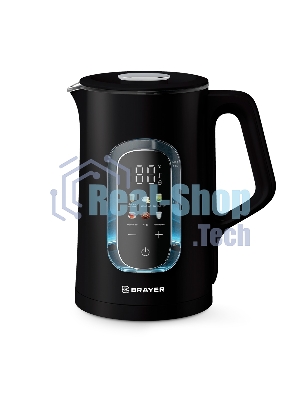 Чайник BRAYER BR6101 1500Вт, 1.5л, черный