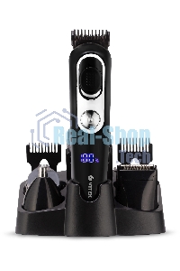 Триммер Vitek VT-2549 BK Питание сеть/аккумулятор. Встроенная аккумуляторная батарея Li-ion 700 mAh 3,7V. Время зарядки 90мин. Время автономной работы 45мин. Влажная очистка. Детальный триммер. Индикатор зарядки. ЖК дисплей с индикацией процента зарядки б