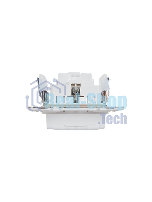 Розетка 1-м SKANDY 16А IP44 с заземл. защ. штроки с крышкой SK-R11W арктич. бел. IEK SK-R16-16-44-K01