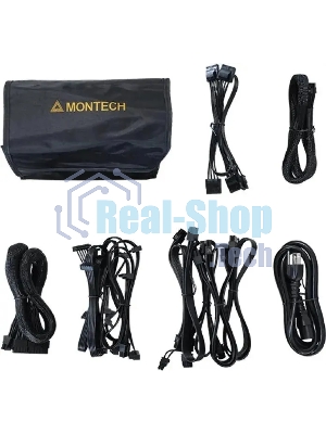 Блок питания Montech TITAN GOLD Gen.5 (TITAN GOLD 750 TIS0123), 750 Вт, 80 PLUS GOLD, 135 мм, модульный, черный