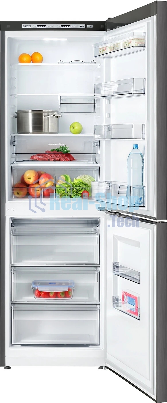 Холодильник Atlant XM 6621-159 черный двухкамерный 205/119 л морозилка снизу, капельная система