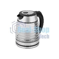 Чайник электрический Homestar HS-1046 1,5 л, стекло/пластик, черный