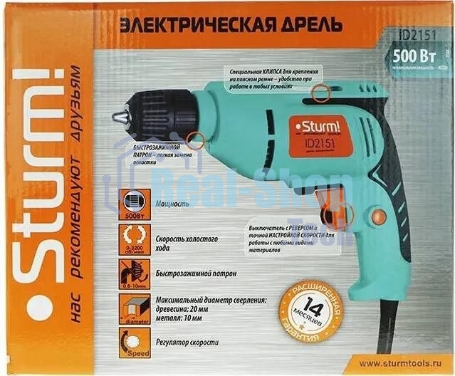 Дрель электрическая Sturm ID2151