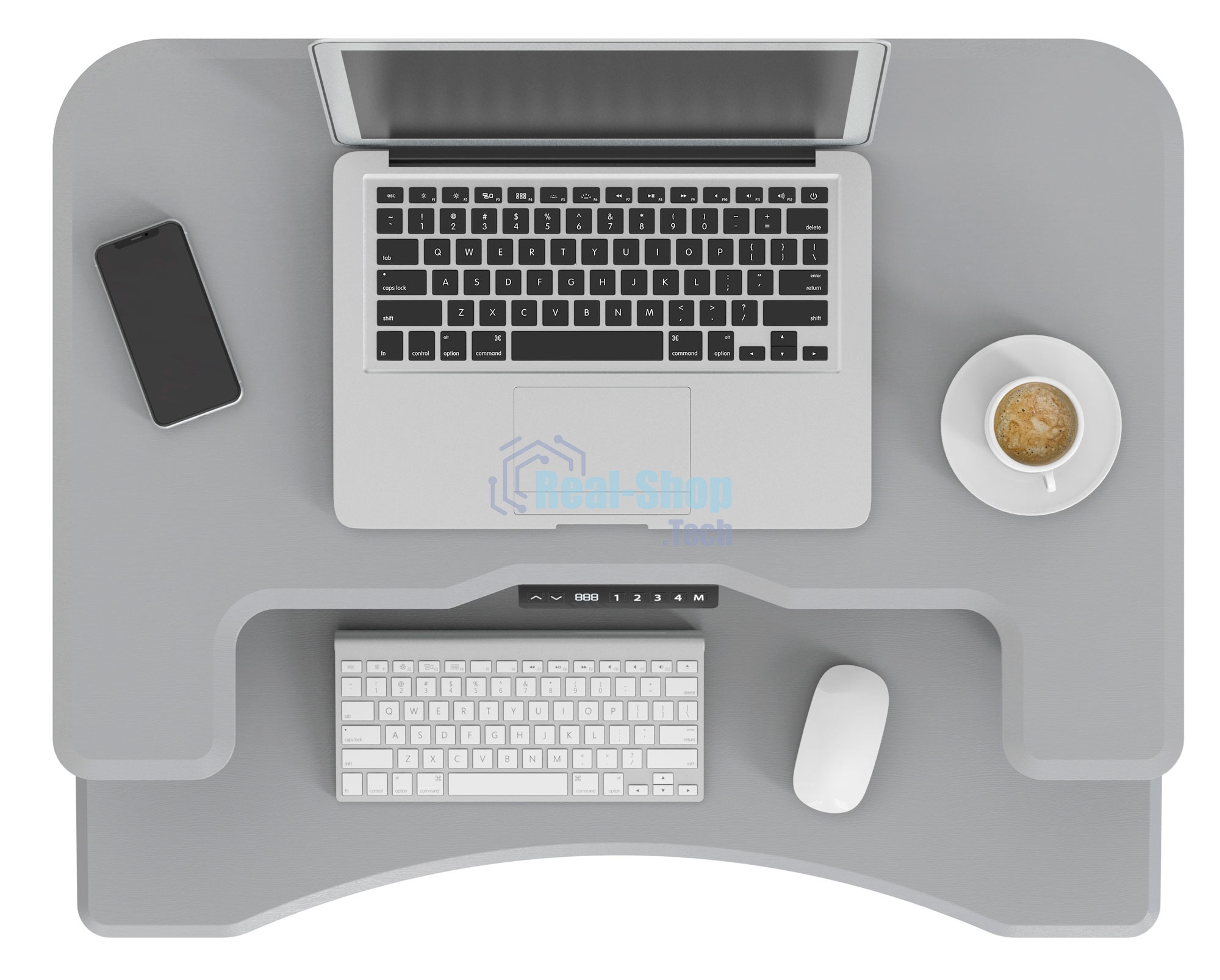 Стол для ноутбука Cactus VM-FDE103 столешница МДФ серый 91.5x56x123см (CS-FDE103WGY)