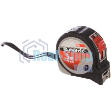 Рулетка Matrix continuous fixation 5мх19мм обрезиненный корпус плавная фиксация