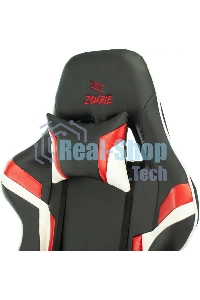 Кресло игровое ZOMBIE Z4, на колесиках, искусственная кожа, черный/красный (viking zombie z4 red)