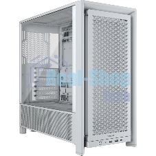 Компьютерный корпус без блока питания Corsair Frame 4000D, Midi-Tower, TG, no fan, 2xUSB-A 3.2, 1xUSB 3.2 Type-C, E-ATX, ATX, mATX, mITX White Компьютерный корпус без блока питания Corsair Frame 4000D, Midi-Tower, TG, no fan, 2xUSB-A 3.2, 1xUSB 3.2 Type-C, E-ATX, ATX, mATX, mITX White