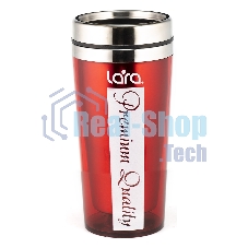 Термокружка Lara LR04-32 500 мл, высота 18 см, диаметр 8 см, стальная внутренняя поверхность