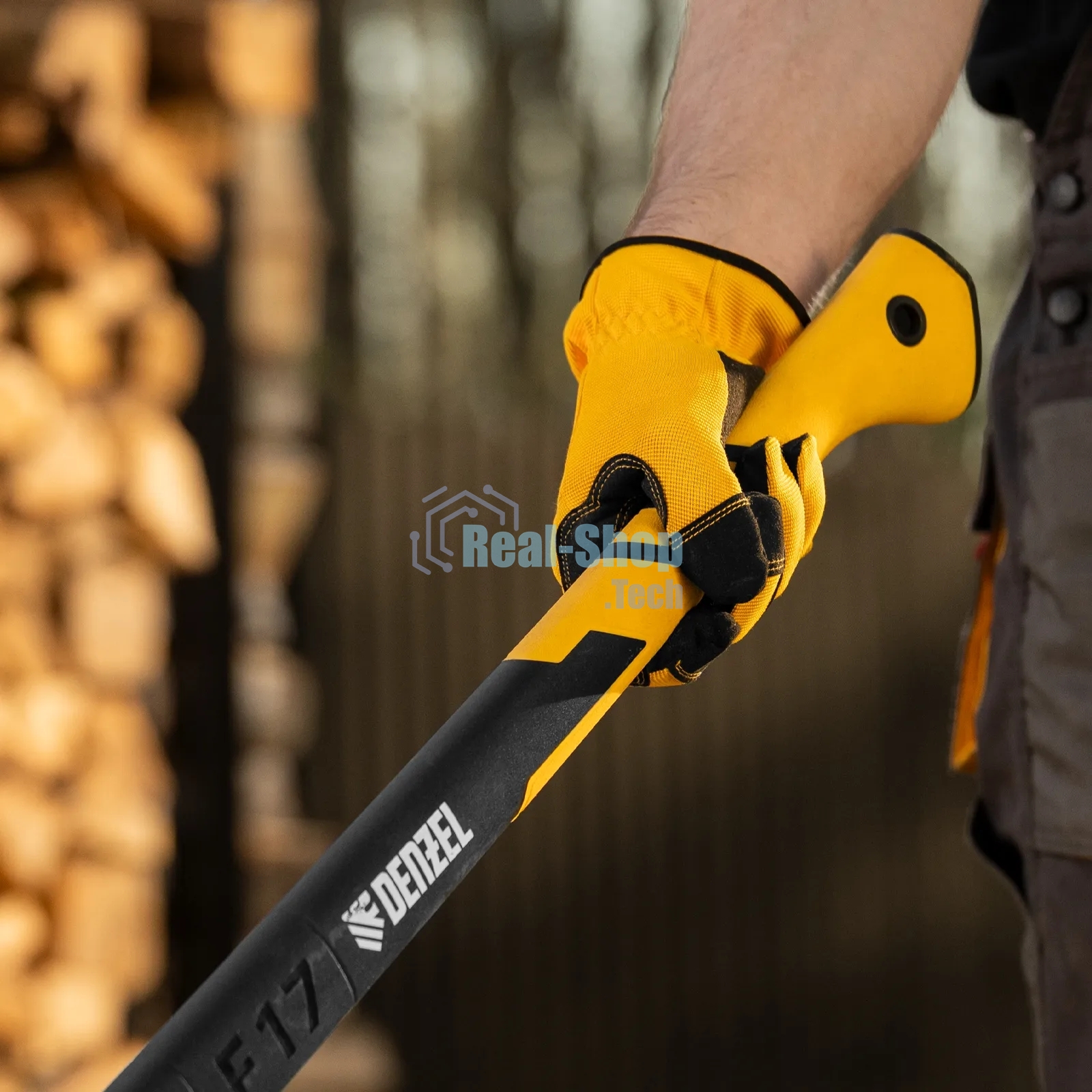 Колун Denzel F17 21438 2500 гр, двухкомпонентная рукоятка, 710 мм