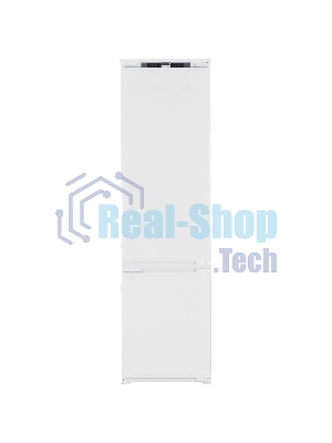 Встраиваемый холодильник Beko BCNA306E3S белый, 2 камеры, 215/69 л., морозилка снизу, No Frost