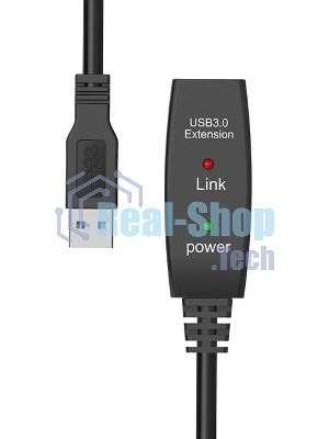 Кабель-адаптер USB3.0-repeater Aopen, удлинительный активный Am-->Af 5м QUST/qust ACU827A-5M
