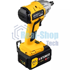 Гайковерт бесщеточный STEHER 20В, без АКБ, в коробке. CWB-300