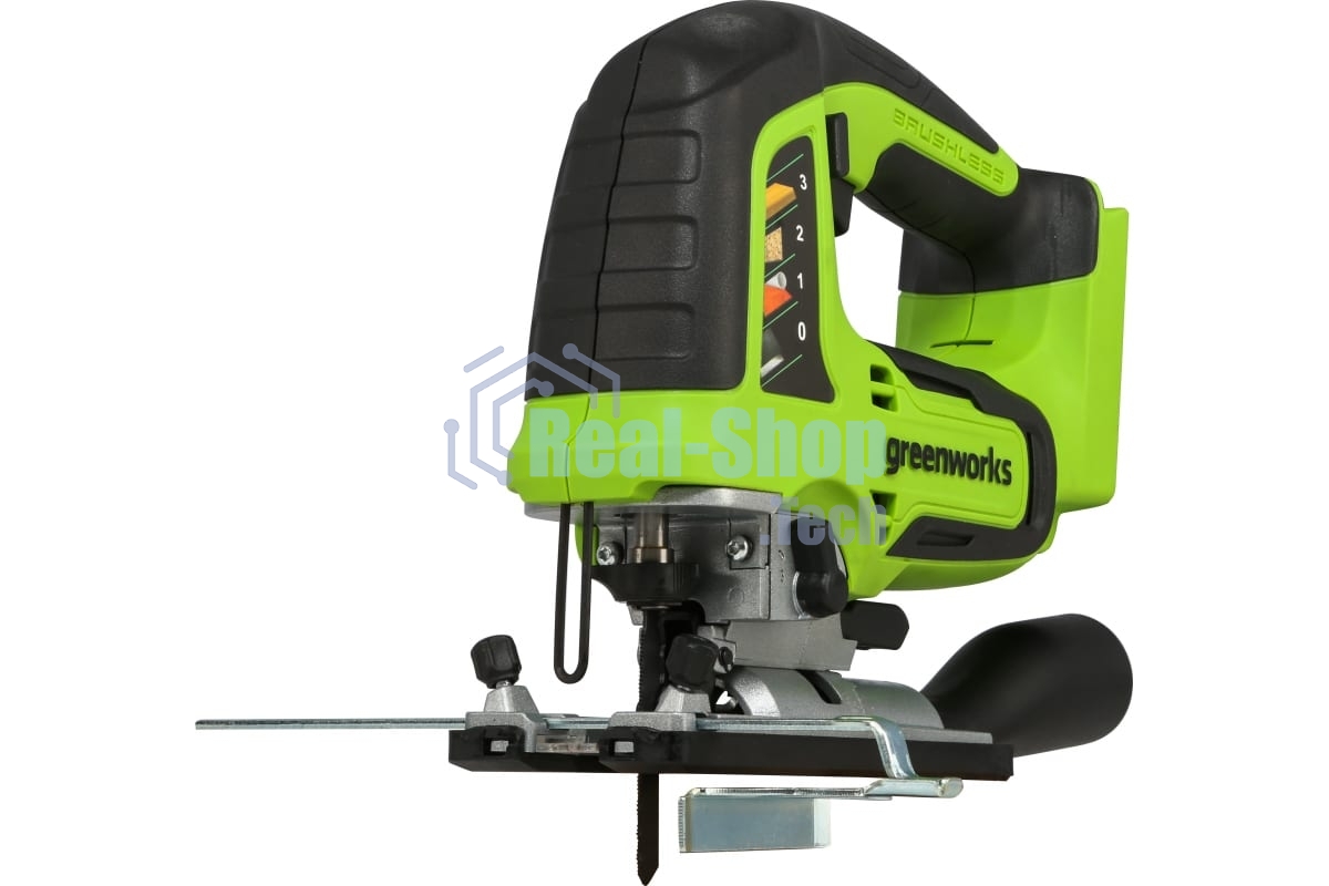 Лобзик электрический аккумуляторный GreenWorks GD24JS, 24V, бесщеточный без АКБ и ЗУ