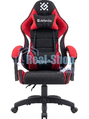 Кресло игровое Defender Sorrento черный/Красный, класс 3, ткань