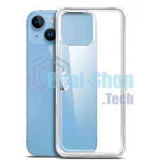 Чехол (клип-кейс) BoraSCO для Apple iPhone 14 Plus прозрачный (70799)