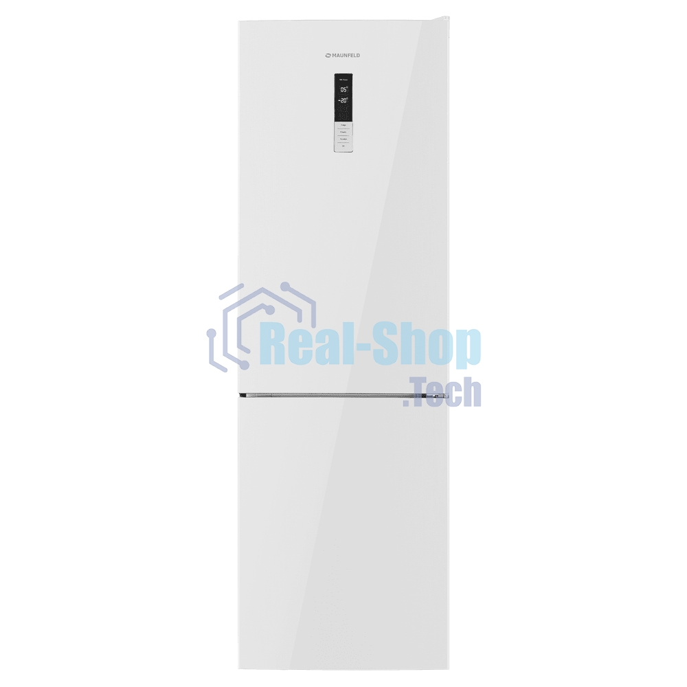 Холодильник Maunfeld MFF185NFW10 белый двухкамерный инвертор 240/100л морозилка снизу, No Frost