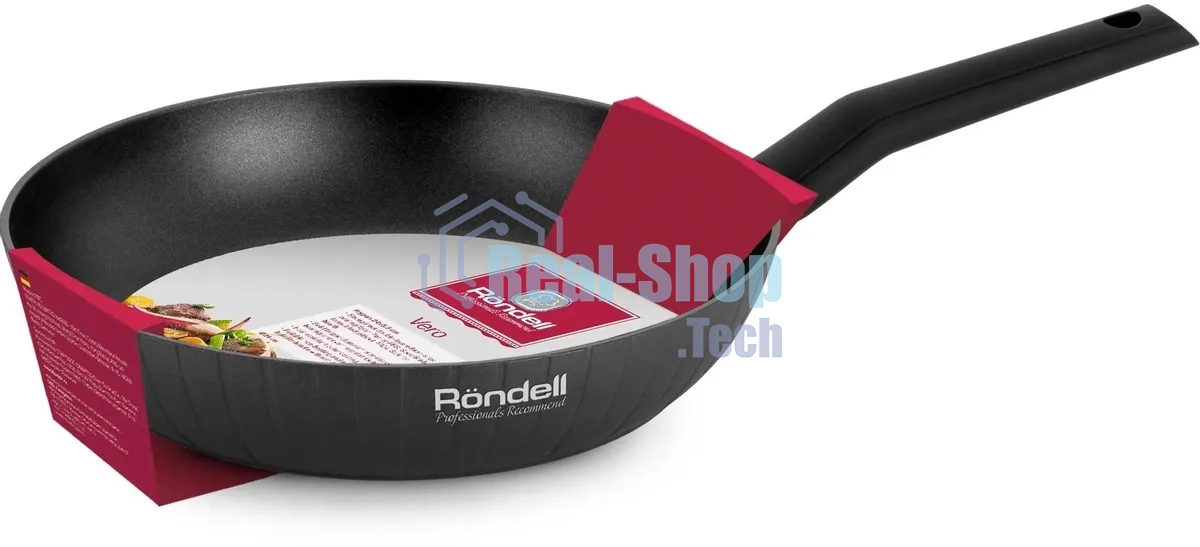Сковорода Rondell Vero RDA-1495, 28 см, без крышки, серый