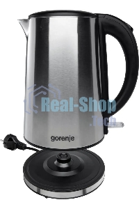 Чайник электрический Gorenje K15DWS 1.5л. 2200Вт нержавеющая сталь (корпус: нержавеющая сталь)