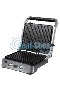 Гриль электрический BBK BEG2004 2000 Вт, черный/металлик