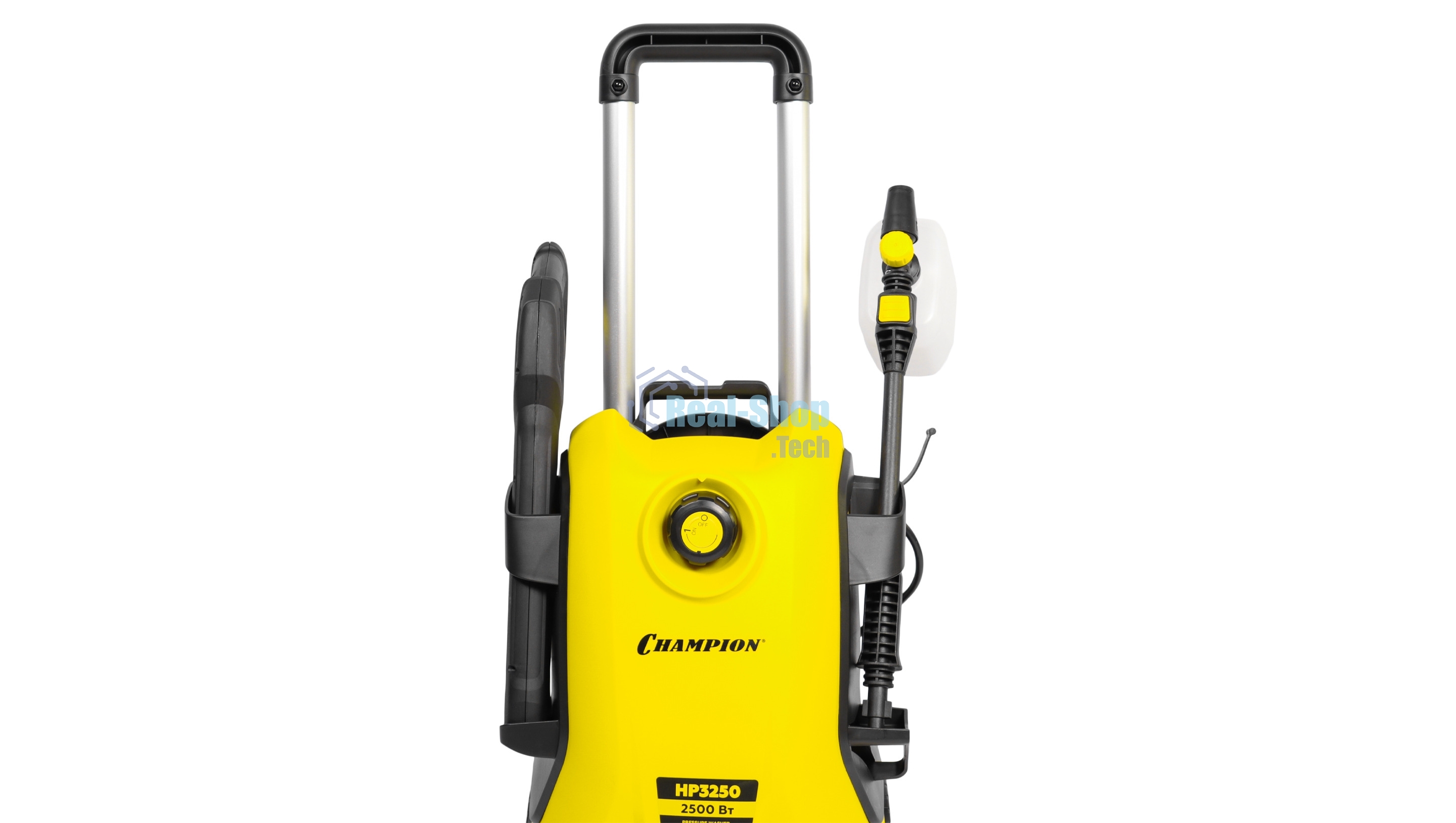 Мойка Champion HP3250 (2,5кВт 125 бар t 40С 6,5л/мин 11,2кг синхронный, пеногенератор)