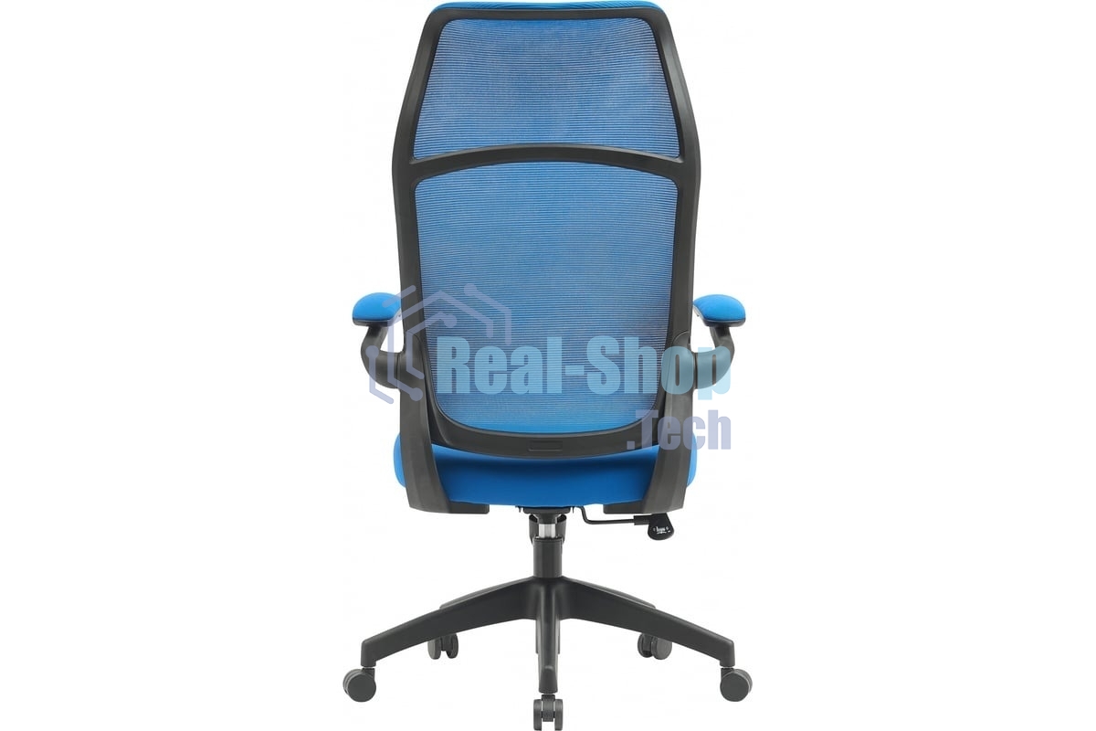 Кресло компьютерное Cactus CS-MC505-BL темно-синий, сиденье темно-синий, сетка/ткань, крестов. пластик