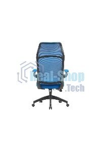 Кресло компьютерное Cactus CS-MC505-BL темно-синий, сиденье темно-синий, сетка/ткань, крестов. пластик