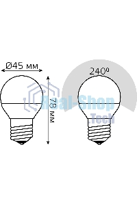 Лампа светодиодная Gauss LED Globe 7Вт E27 4100К step diммable (диммир.)