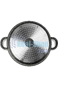 Кастрюля Lara LR02-207 Rio 30 см, 7.3 л, мрамор, капсулированное индукционное дно, крышка