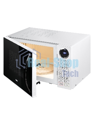Микроволновая печь BBK 23MWG-930S/BW белый/черный, 23 л, 900 Вт, переключатели - сенсор