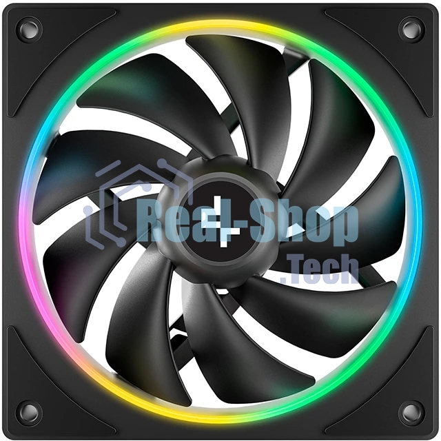 Вентилятор для корпуса Deepcool FL12 SE ARGb 120х120x25 черный 4-pin 28.67дБ (упак.:1шт) (R-FL12SE-BKAPN1-G) Ret