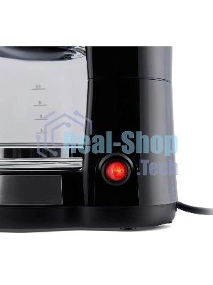 Кофеварка капельная Domfy metal DSM-CM301 1000Вт черный/серебристый