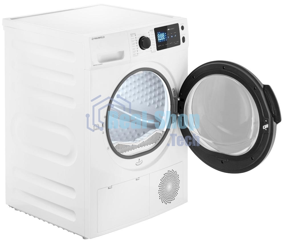 Сушильная машина MAUNFELD MFDM169WH белый, 9 кг, сушка - конденсационная, программ - 16, 59.5 x 84.5 x 64 см