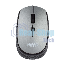 Мышь беспроводная HIPER HOMW-081 серый, 1600 dpi, радиоканал, USB, кнопки - 4