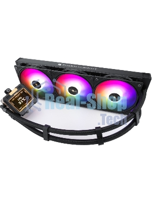 Система жидкостного охлаждения Thermalright Frozen Warframe 360 ARGB Soc-AM5/AM4/1200/1700/1851 черный 4-pin 29.8dB Al LCD Ret (F-WFRAME-360-BL-ARGB)