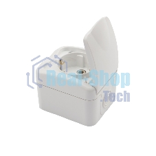 Розетка одноместная Kranz Mini OG открытой установки с заземлением, IP54 белая