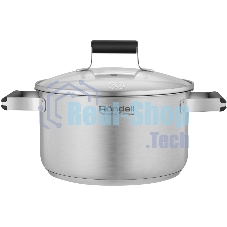 Кастрюля Rondell Bayoneta RDS-1808 5.1 л. d=24 см (с крышкой) стальной