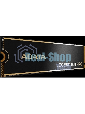 Накопитель SSD ADATA LEGEND 900 PRO, 1Tb, PCIe 4.0 x4, M.2 2280, NVMe, R/W 7400/6000