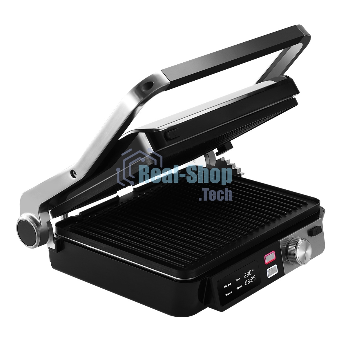 Гриль электрический BQ GR3009 черный/стальной