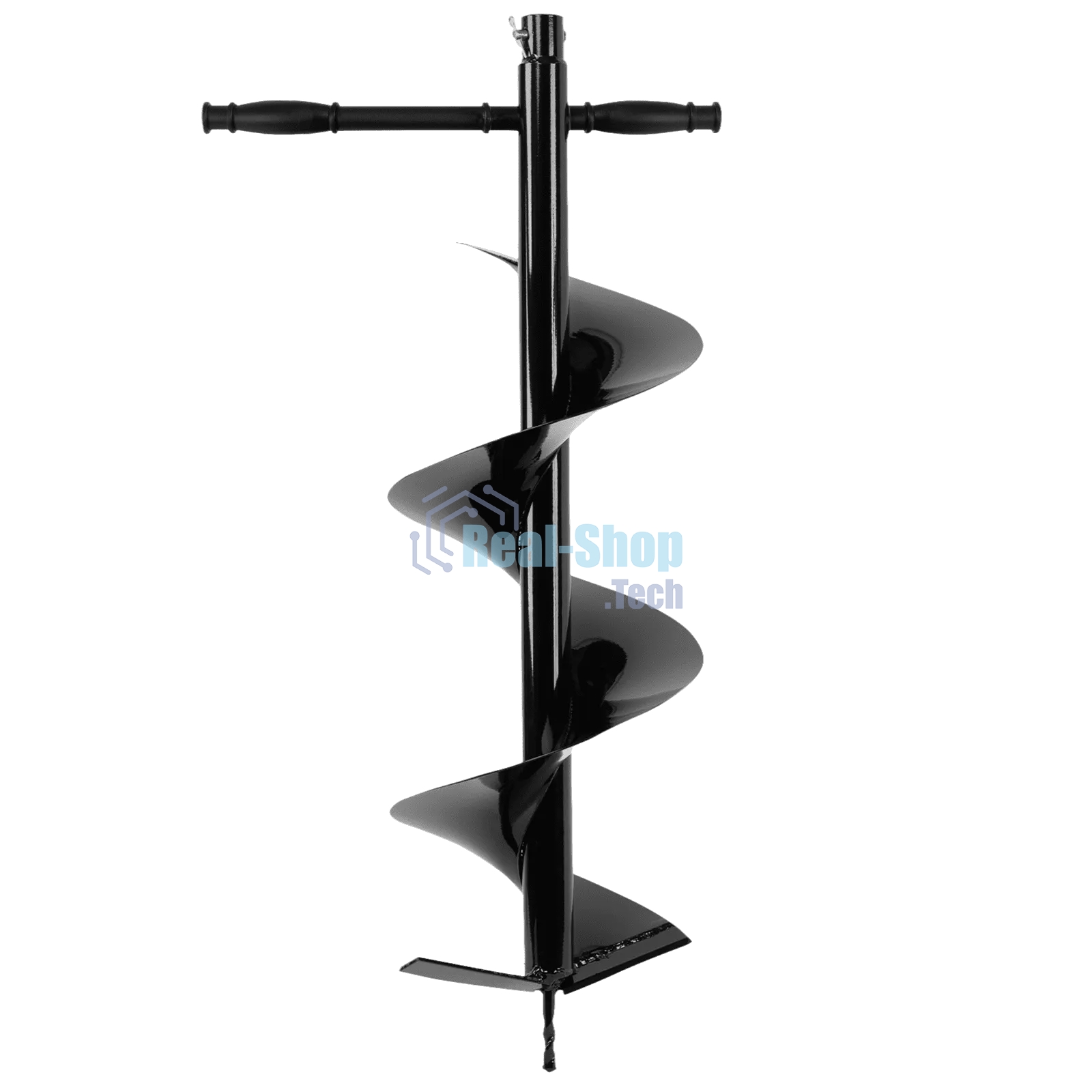 Шнек для грунта Denzel E-250, диаметр 250 мм, длина 800 мм, соединение 20 мм, несъемный нож